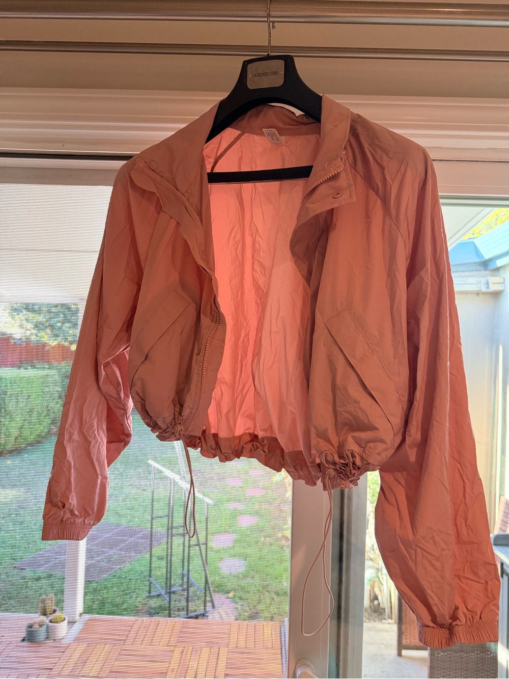 Yogalicious Peach-Pink Bomber Jacket